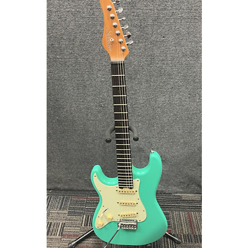 Schecter Guitar Research Used Schecter Guitar Research Nick Johnston Left Handed Green Electric Guitar Green