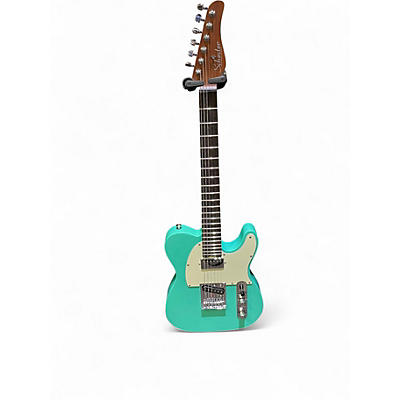 Used Schecter Guitar Research Nick Johnston PT Tele Blue Solid Body Electric Guitar