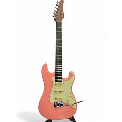 Schecter Guitar Research Used Schecter Guitar Research Nick Johnston Pink Solid Body Electric Guitar