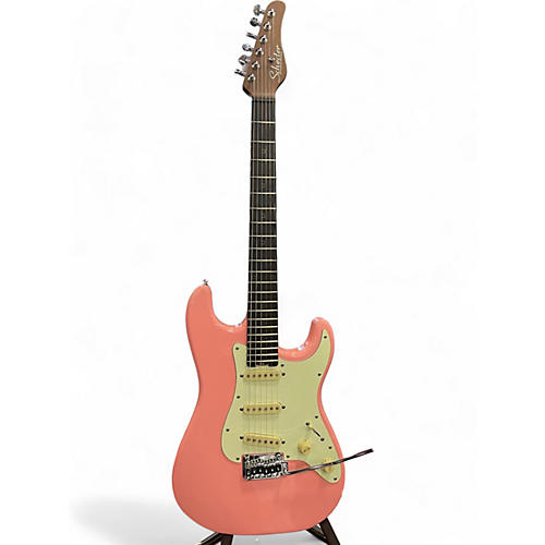 Schecter Guitar Research Used Schecter Guitar Research Nick Johnston Pink Solid Body Electric Guitar Pink