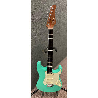 Schecter Guitar Research Used Schecter Guitar Research Nick Johnston Series Seafoam Green Solid Body Electric Guitar