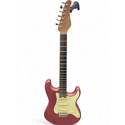 Used Schecter Guitar Research Nick Johnston Signature Bergundy Mist Solid Body Electric Guitar