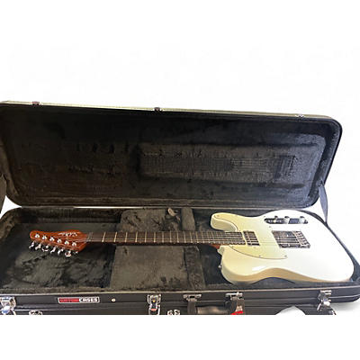 Used Schecter Guitar Research Nick Johnston Signature PT White Solid Body Electric Guitar