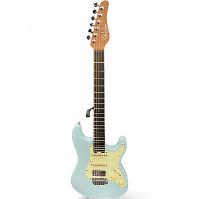 Used Schecter Guitar Research Nick Johnston Signature Sonic blue Solid Body Electric Guitar