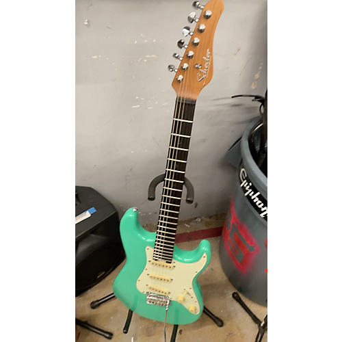 Schecter Guitar Research Used Schecter Guitar Research Nick Johnston Traditional Atomic Green Solid Body Electric Guitar Atomic Green