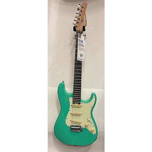 Schecter Guitar Research Used Schecter Guitar Research Nick Johnston Traditional Atomic Green Solid Body Electric Guitar Atomic Green