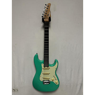 Schecter Guitar Research Used Schecter Guitar Research Nick Johnston Traditional Atomic Green Solid Body Electric Guitar