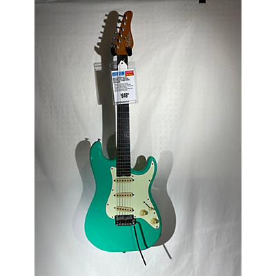 Schecter Guitar Research Used Schecter Guitar Research Nick Johnston Traditional Atomic Green Solid Body Electric Guitar