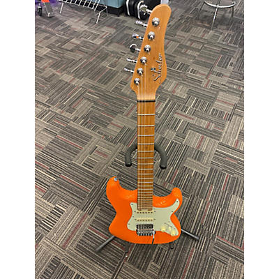 Schecter Guitar Research Used Schecter Guitar Research Nick Johnston Traditional HSS Atomic Orange Solid Body Electric Guitar