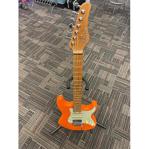 Schecter Guitar Research Used Schecter Guitar Research Nick Johnston Traditional HSS Atomic Orange Solid Body Electric Guitar Atomic Orange