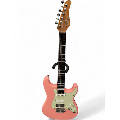 Used Schecter Guitar Research Nick Johnston Traditional HSS Pink Solid Body Electric Guitar