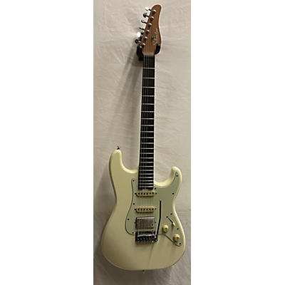 Schecter Guitar Research Used Schecter Guitar Research Nick Johnston Traditional HSS White Solid Body Electric Guitar