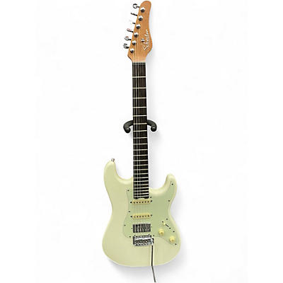 Used Schecter Guitar Research Nick Johnston Traditional HSS White Solid Body Electric Guitar