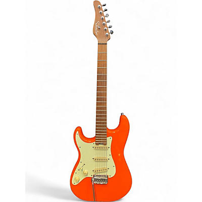 Used Schecter Guitar Research Nick Johnston Traditional Left Handed Atomic Orange Electric Guitar