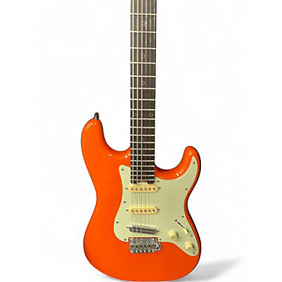 Used Schecter Guitar Research Nick Johnston Traditional SSS MODED Atomic Orange Solid Body Electric Guitar