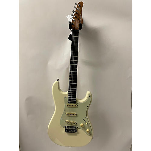 Schecter Guitar Research Used Schecter Guitar Research Nick Johnston Traditional SSS Solid Body Electric Guitar Vintage White