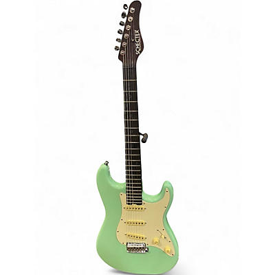 Used Schecter Guitar Research Nick Johnston USA Signature Stratocaster Surf Green Solid Body Electric Guitar