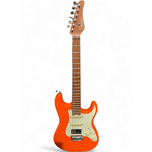 Used Schecter Guitar Research Nick Johnston signature Capri Orange Solid Body Electric Guitar Capri Orange