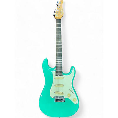 Used Schecter Guitar Research Nick johnston traditional Emerald Green Solid Body Electric Guitar