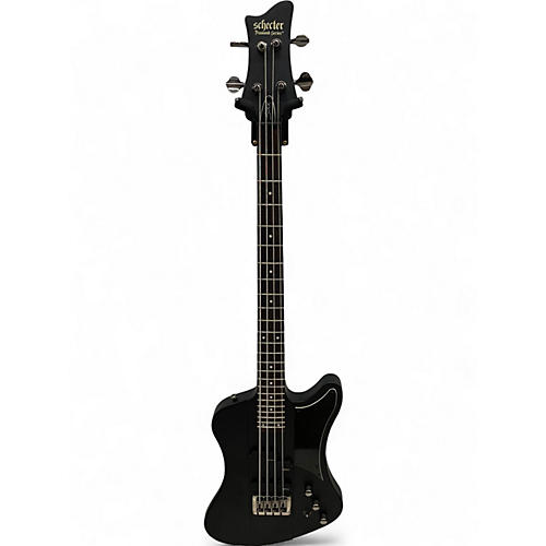 Used Schecter Guitar Research Nikki Sixx Signiture Bass Black Electric Bass Guitar Black