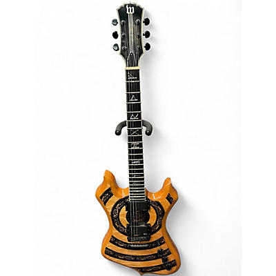 Used Schecter Guitar Research Nomad Norse Dragon NATURAL Solid Body Electric Guitar