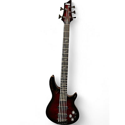 Used Schecter Guitar Research OMEN ELITE-5 BLACK CHERRY BURST Electric Bass Guitar