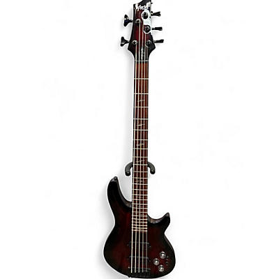 Used Schecter Guitar Research OMEN ELITE 5 BLACK CHERRY BURST Electric Bass Guitar