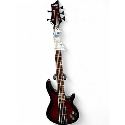 Used Schecter Guitar Research OMEN ELITE 5 Black Cherry Burst Electric Bass Guitar