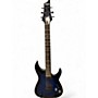 Used Schecter Guitar Research OMEN ELITE 6 Sapphire Blue Trans Solid Body Electric Guitar Sapphire Blue Trans