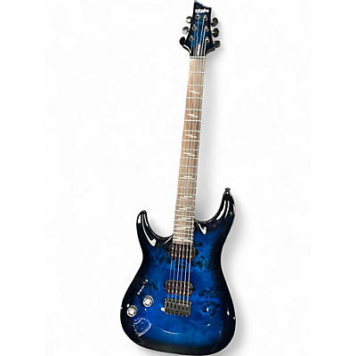 Used Schecter Guitar Research OMEN ELITE 6 Trans Blue Solid Body Electric Guitar