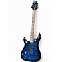 Used Schecter Guitar Research OMEN ELITE 6 Trans Blue Solid Body Electric Guitar Trans Blue
