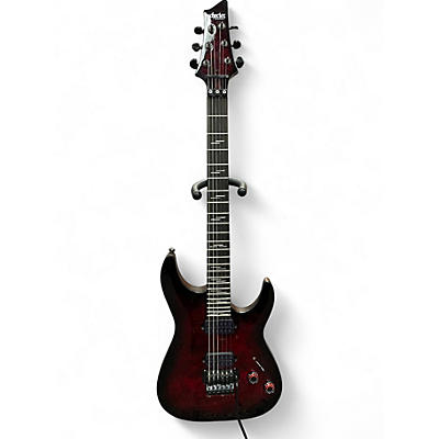 Used Schecter Guitar Research OMEN ELITE 6FR black cherry burst Solid Body Electric Guitar