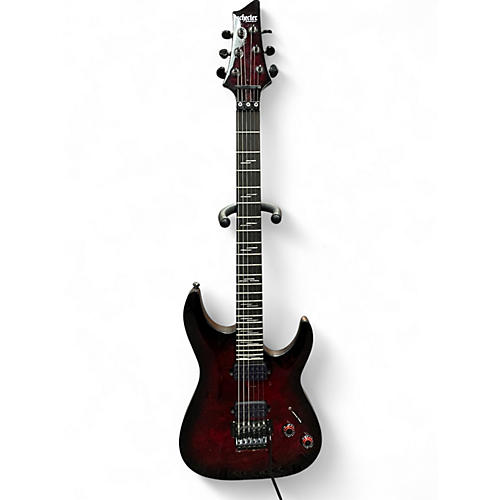Used Schecter Guitar Research OMEN ELITE 6FR black cherry burst Solid Body Electric Guitar black cherry burst