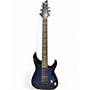 Used Schecter Guitar Research OMEN ELITE 7 Blue Burst Solid Body Electric Guitar Blue Burst