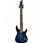 Used Schecter Guitar Research OMEN ELITE 7 Trans Blue Solid Body Electric Guitar Trans Blue