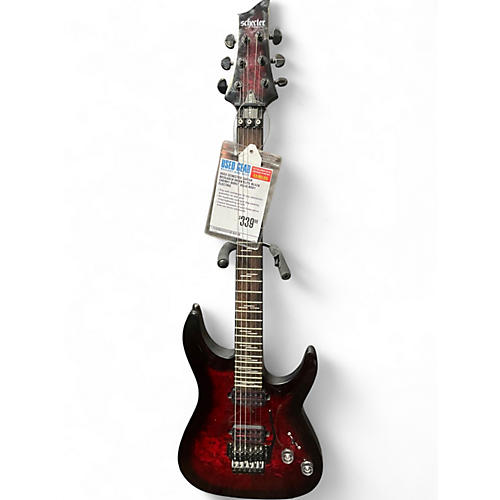 Used Schecter Guitar Research OMEN ELITE BLACK CHERRY BURST Solid Body Electric Guitar BLACK CHERRY BURST