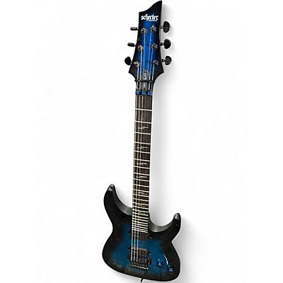 Used Schecter Guitar Research OMEN ELITE BLUE Solid Body Electric Guitar
