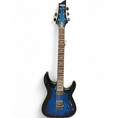 Used Schecter Guitar Research OMEN ELITE Blue Agave Solid Body Electric Guitar