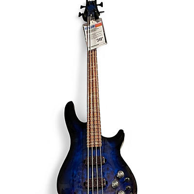 Used Schecter Guitar Research OMEN ELITE Blue Electric Bass Guitar