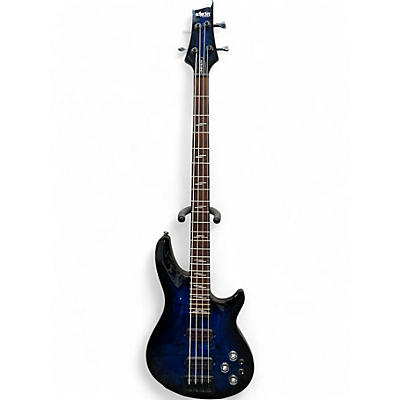 Used Schecter Guitar Research OMEN ELITE Blue Electric Bass Guitar
