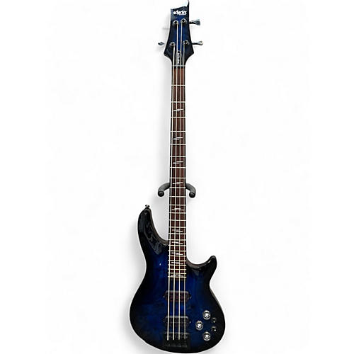Used Schecter Guitar Research OMEN ELITE Blue Electric Bass Guitar Blue