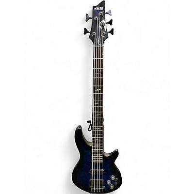 Used Schecter Guitar Research OMEN ELITE Blue Electric Bass Guitar