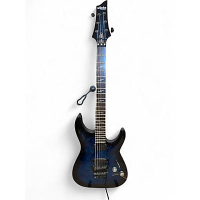 Used Schecter Guitar Research OMEN  ELITE Blue Solid Body Electric Guitar