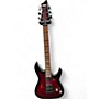 Used Schecter Guitar Research OMEN ELITE Crimson Red Burst Solid Body Electric Guitar Crimson Red Burst