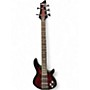 Used Schecter Guitar Research OMEN ELITE Red to Black Fade Electric Bass Guitar Red to Black Fade