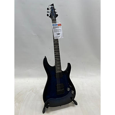 Schecter Guitar Research Used Schecter Guitar Research OMEN ELITE SEE THRU BLUE BURST Solid Body Electric Guitar