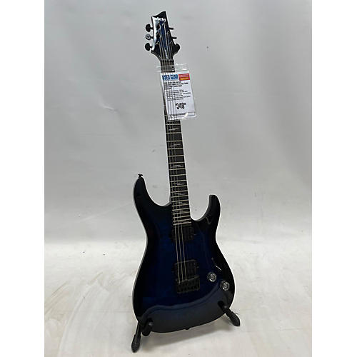 Schecter Guitar Research Used Schecter Guitar Research OMEN ELITE SEE THRU BLUE BURST Solid Body Electric Guitar SEE THRU BLUE BURST