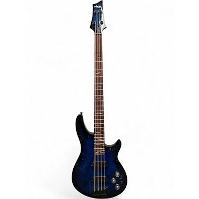 Used Schecter Guitar Research OMEN ELITE TRANS BLUE BURST Electric Bass Guitar