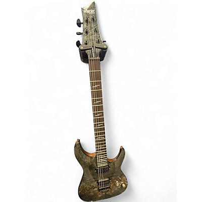 Used Schecter Guitar Research OMEN ELITE  Trans Black Solid Body Electric Guitar