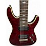 Used Schecter Guitar Research OMEN EXTREME 7 CRIMSON Solid Body Electric Guitar CRIMSON